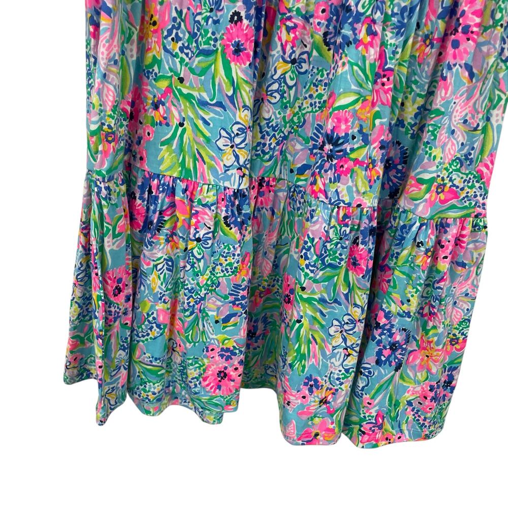 NWT Lilly Pulitzer Geanna Dress Amalfi Blue Alligator Isle Womens XXS - Picture 2 of 8